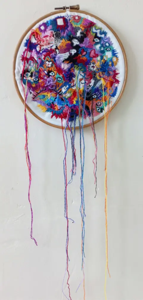 Bex Hand sewn embroidery piece