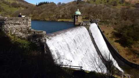 Getty Images The Pen y Garreg dam in the Elan Valley