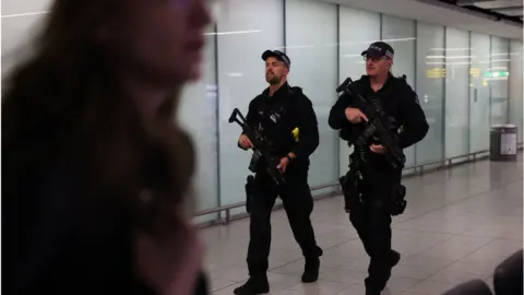 Getty Images Library image of Gatwick airport police