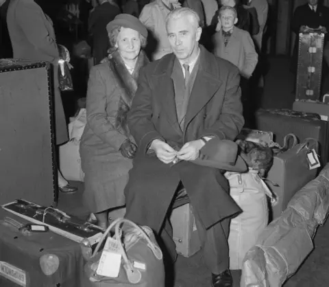 Getty Images Boris Hagelin and his wife fled to the US during World War Two