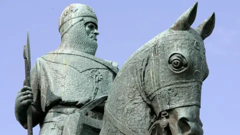 PA The statue of Robert the Bruce, near the site of the Battle of Bannockburn