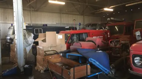 Vehicles in the museum