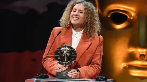 BAFTA Kayleigh Llewellyn accepting