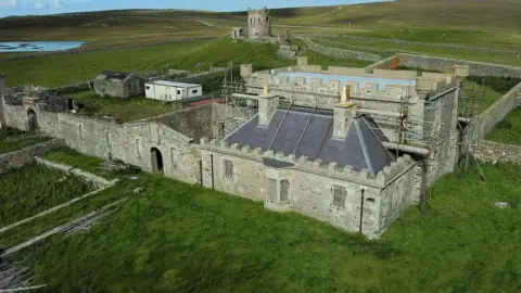 Aerial view of Brough Lodge