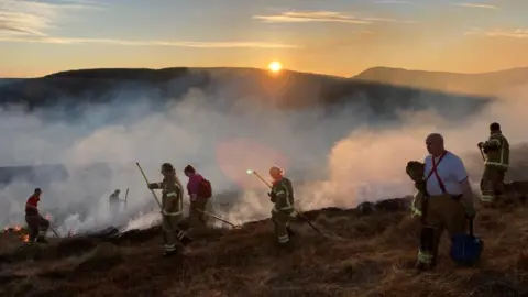 Invergordon Fire Station Wildfire near Dornoch