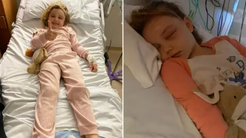 Family photo Maya in hospital