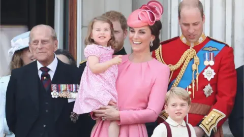 Getty Images Royal family at Trooping the Colour