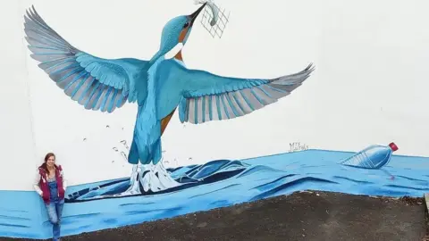 Mrs Murals The latest Kingfisher mural in Plympton