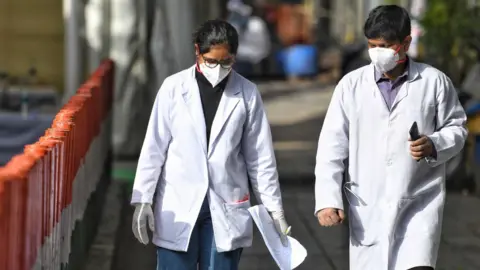 Hindustan Times File photo showing two Indian doctors