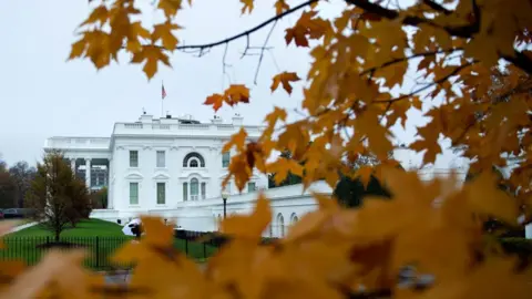 Getty Images White House with leaves