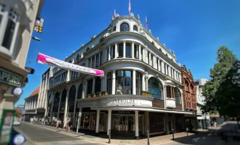 BBC Exterior view of Jarrold on London Street in Norwich
