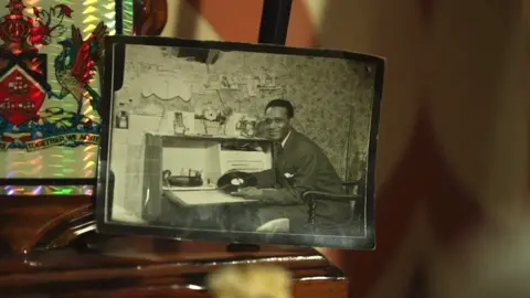 BBC Photograph in the recreation of a Caribbean-British home