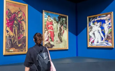 EPA Michelangelo's The Entombment, Bermejo's masterpiece, 'St Michael Triumphs over the Devil', Bronzino's Venus and Cupid