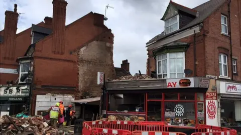 BBC Scene of explosion