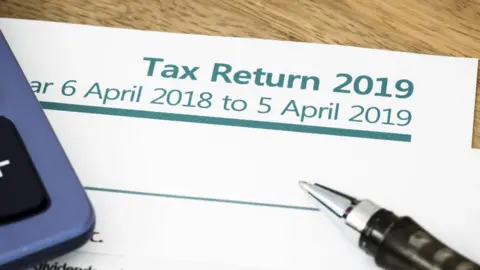 Getty Images Stock tax return image