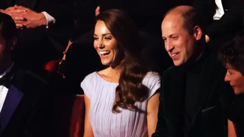 PA Media The Duke and Duchess of Cambridge attend the first Earthshot Prize awards ceremony at Alexandra Palace in London.