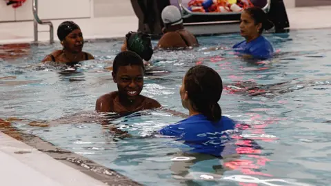 Seren Jones Swimmers in pool