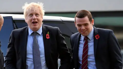 Getty Images Boris Johnson and Douglas Ross