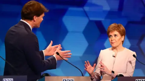 Getty Images Richard Tice and Nicola Sturgeon