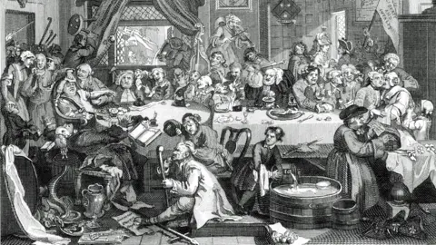 Getty Images Satirical drawing of an election