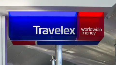 Getty Images Travelex sign