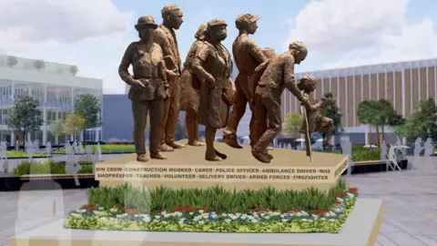 Barnsley Council Maquette of Barnsley's Covid memorial