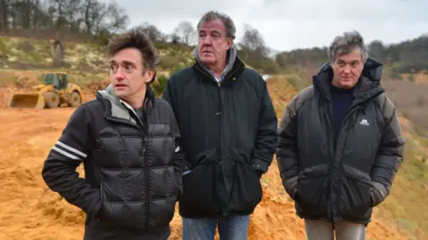 PA/BBC Richard Hammond, Jeremy Clarkson and James May previously hosted Top Gear on BBC One