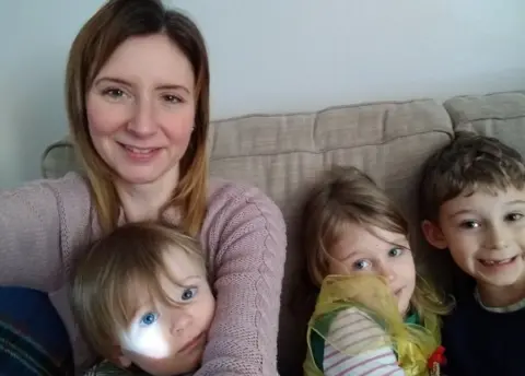 Helen Walsh Helen Walsh with her three children