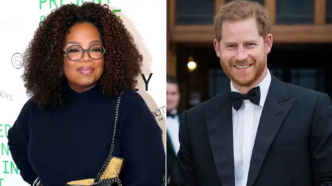 Getty Images Oprah Winfrey and the Duke of Sussex