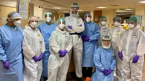 Richard Cree Medical staff at James Cook University Hospital