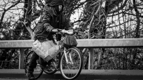 Henry Edwards on his bike