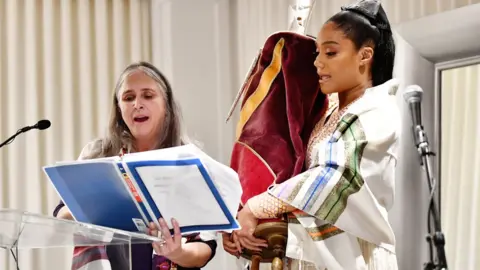 Getty Images Comedian Tiffany Haddish celebrates the Bat Mitzvah
