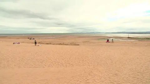 BBC A file photo of Exmouth beach