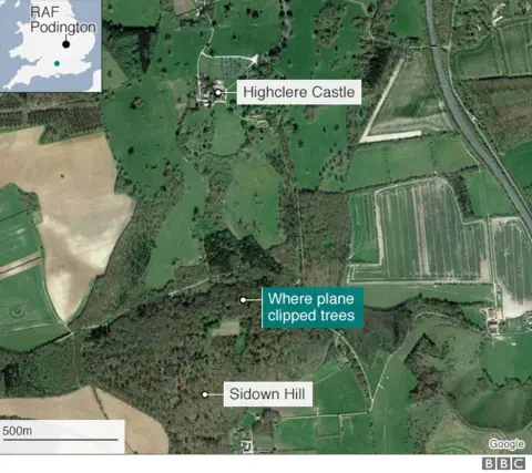 Map of Highclere