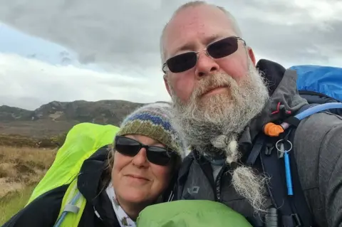 Louise Russell Louise Russell and her partner David Christopher