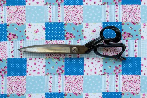 Jim Grover Maurice Dorfman's tailoring shears