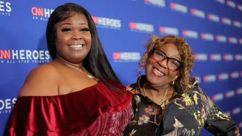 Getty Images Shaye Moss and Ruby Freeman attend the 16th annual CNN Heroes: An All-Star Tribute at the American Museum of Natural History on 11 December 2022 in New York City