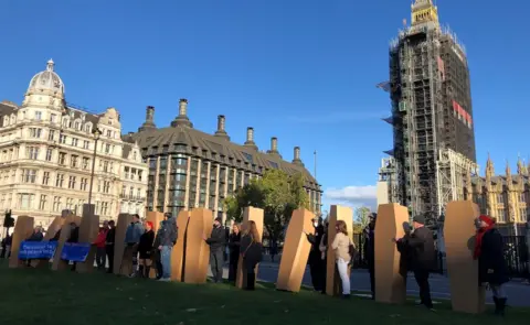 BBC Coffin protest