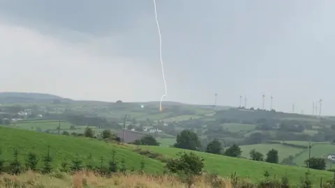 Nicholas McCann Lightning in a field in County Tyrone