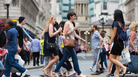 Getty Images people in Oxford street