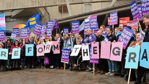 Getty Images Trans campaigners