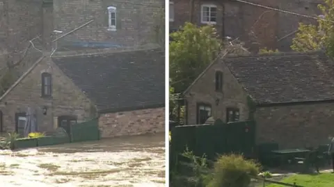 Vic Haddock's holiday let when flooded in 2020 and this month