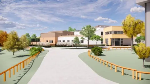 NHS Artist's impression of new hospital