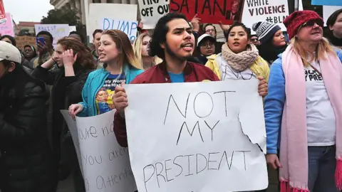 Getty Images Inauguration protestors