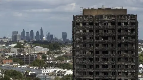 Getty Images Remains of Grenfell Tower