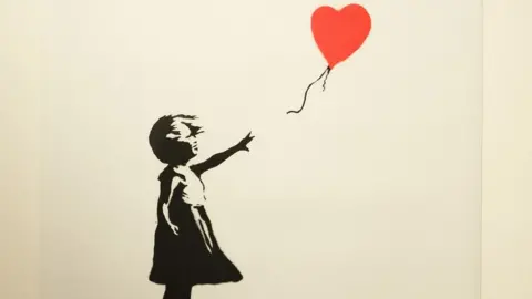 Getty Images Banksy artwork Girl With Balloon