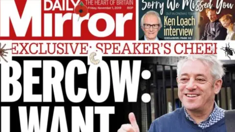 Daily Mirror Daily Mirror front page