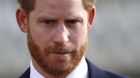 Getty Images Prince Harry, pictured in 2020