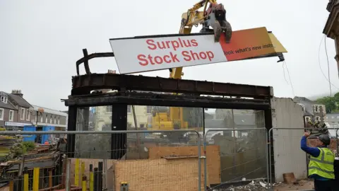 Scottish Borders Council Demolition work