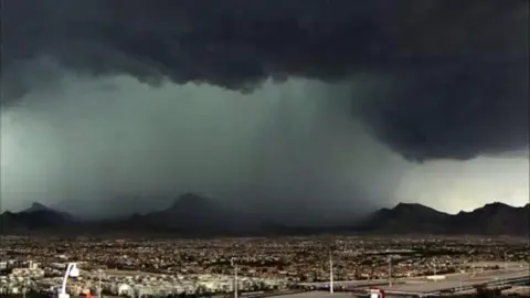 Las Vegas rain storm